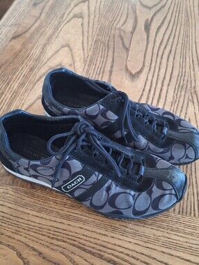 Black Coach Kate Sneakers, Size 8.5